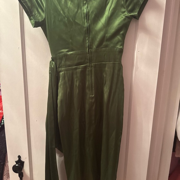 Pinup Couture Green Flutter Sleeve Cocktail Dress - Picture 8 of 8